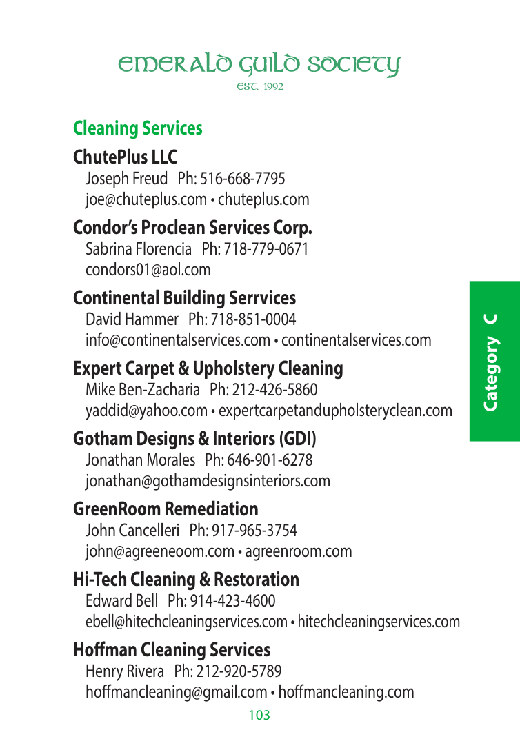 Original 2026 Pocket Directory: Cleaning services — page 103