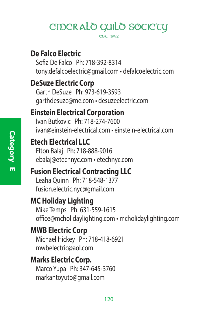 Original 2026 Pocket Directory: Electrical contractors — page 120